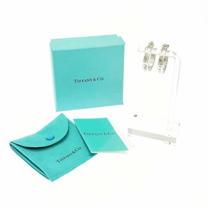 【1円スタート】【箱付き】TIFFANY & Co. ティファニー シルバー 1837 ナロー フープ 総重量10.7g 925刻印 ピアス 307018