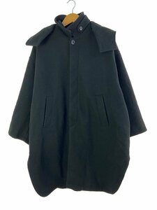 BEAMS BOY◆22aw/メルトンデタッチフードコート/ポリエステル/BLK/13-19-0017-195