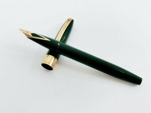 キングラムfhi☆SHEAFFER シェーファー 万年筆 ペン先 14K グリーン × ゴールド 筆記未確認 【中古】