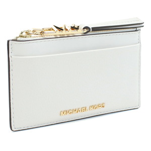 【新品 未使用 送料無料】マイケルコース MICHAEL EMPIRE 小銭入れ コインケース ブランド 34H3G8ED1L LEATHER 085 OPTIC WHITE ホワイト系