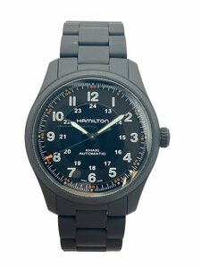 HAMILTON ハミルトン H70215130 カーキフィールド チタニウム オート 38mm ブラック メンズ 腕時計 稼働品 W0518EYFN9