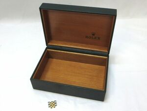 1000円スタート 腕時計付属品のみ ROLEX ロレックス 空箱 保存箱 化粧箱 グリーン 緑/コマ(×2) 16233系? コンビ 5 K60065