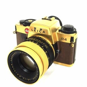 1円 LEICA R4 ゴールド SUMMILUX-R 1:1.4/50 一眼レフフィルムカメラ レンズ マニュアルフォーカス