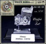 新品プラモデル 1/12 オッサ 250cc 1970 エンジンセット レジンキャストキット [BM-EN08]