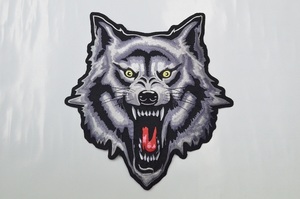 U.S.A直輸入！アメリカンワッペン　WOLF HEAD　世界で一つだけのワイルドなオリジナルJKTが簡単に出来る！！