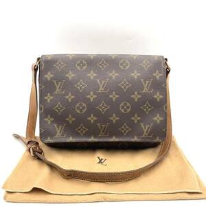 1円LOUIS VUITTON ルイヴィトン モノグラム ミュゼットタンゴ M51257 ショルダーバッグ 肩掛け SP0021 シリアル有り