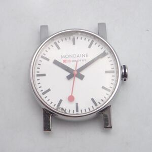 A/え08253/MONDAINE モンディーン/SBB CFF FFS/自動巻/腕時計/本体のみ/25石/裏スケ/文字盤 ホワイト/ジャンク