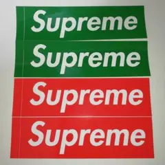 Supreme ステッカー 4枚セット