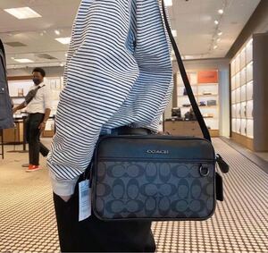 コーチ バッグ COACH メンズ ショルダーバッグ ボディバッグ シグネチャー グラハム クロスボディー C4149 斜めかけバッグ アウトレット品