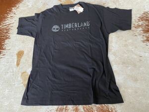 送料230円 新品未使用 デッドストック USA製 Timberland Tシャツ L 黒 ロゴ プリント ティンバーランド アメリカ製 ヴィンテージ Vintage 