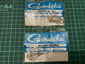 がまかつ サイワッシュ フック 4番サイズ 2パックセット GAMAKATSU SIWASH HOOK 4