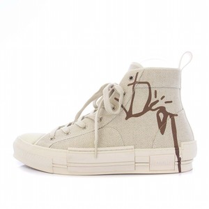 ディオール Dior Cactus Jack B23 High Top Sneakers Cream B23 ハイトップ スニーカー クリーム 43 28cm /KH ■ST メンズ