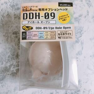 DDH-09 ヘッド Eye hole open セミホワイト/アイホールオープン ドルフィードリーム ドール ヘッド DD MDD volks ボークス やわ シート付属