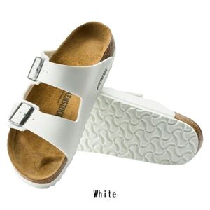 ※訳あり アウトレット BIRKENSTOCK(ビルケンシュトック)サンダル ストラップ Arizona アリゾナ White 552681 Regular EU41(26.5cm)