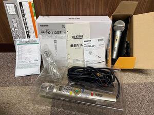 ON STAGE PK-112GT PK-U1 パーソナルカラオケ 有線ペアマイク付