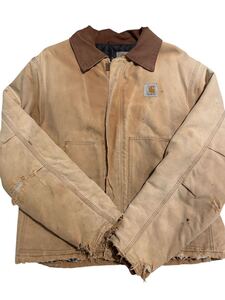 90s carhartt USA製 ダックジャケット トラディショナルジャケット　ボロvintage 