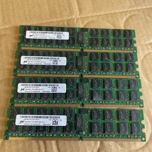 (1A)Micron 4GB 2Rx4 PC2-5300P-555-13-L0 6枚セット