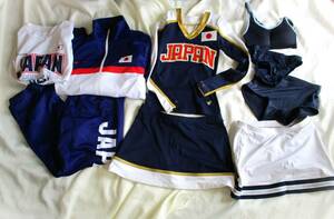 レア稀少倉庫保管品 S～M VARSITY バーシティ JAPANロゴ チアリーダー 競技用 ユニフォーム オーダー ジャージ アンスコ 公式日本代表選手