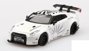 ＜新品・未開封＞ MINI GT　LB★ Works Nissan GT-R R35　White　右ハンドル　1/64サイズ