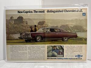 1972年9月22日号LIFE誌　広告切り抜き1ページ【Chevroletシボレー】アメリカ買い付け品ビンテージインテリア車オシャレUSAファッション