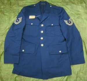 米軍US AIR FORCE空軍 技術軍曹 オーダー制服 COAT ジャケット 38R US AIRFORCE 希少品6738