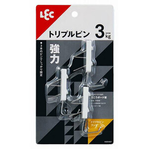 まとめ得 レック トリプルピンフック 3個入 H00407 x [4個] /l