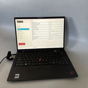 JXJK5648 Lenovo ThinkPad X1 Carbon GEN9 /Core i7-1185G7 3.00GHz/ メモリ:16GB / SSD：無し/カメラ /BIOS確認