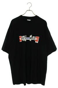 ヴェトモン VETEMENTS 22AW UA53TR220B サイズ:S ロゴプリントTシャツ 中古 OM10