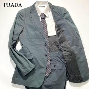 【希少】 PRADA プラダ スーツ セットアップ グリーン 総裏 3XL