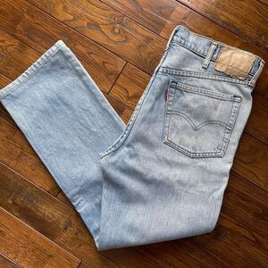 色落ち良好！80s Levi’s リーバイス デニム ジーンズ ジーパン デニムパンツ ライトブルー 紙パッチ 日本製 W32 W33 ビンテージ 古着