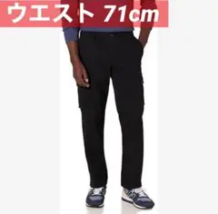 大幅値下げ！ メンズ カーゴパンツ 黒 細身 71cm ストレッチ素材