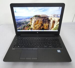 HP　ZBook 15 G4 Mobile Workstation　Xeon E-3 1505M v6　16GB　NVMe 512GB　NVIDIA Quadro M2200　管理No.4A5693