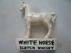 WHITE　HORSE　SCOTCH　WHISKY　ホワイトホ－ス　スコッチウイスキー　白馬の陶器　キャラクター　非売品　マスコット　ディスプレイ