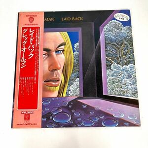 【見本盤 帯付き】 GREGG ALLMAN LAID BACK P-8396 グレッグ・オールマン レイド・バック 国内盤 インサート 12inch インチ LP レコード