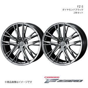 F ZERO/FZ-5 デリカD:5 CV1W アルミホイール2本セット【20×8.5J 5-114.3 INSET38 ダイヤモンドブラック】0040756×2