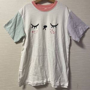 【送料無料】140 Liunic x H&M ねこ柄　Tシャツ　猫　リューニック　エイチアンドエム　134