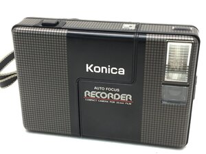 Konica RECORDER 35mm FILM コンパクトカメラ 簡易動作確認済み 中古【UW120344】●