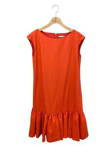 FOXEY NEWYORK フォクシー ワンピース 38 レッド Dress Linen Dahlia ドレス リネンダリア 41704