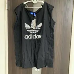 adidas ブラック タンクトップ UK12