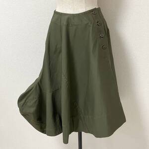 AD2009 COMME des GARCONS 変形 アシンメトリー スカート カーキ XSサイズ コムデギャルソン コブ こぶ ミリタリー archive 4070325