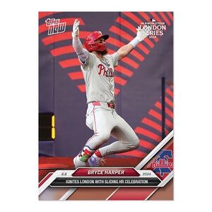 2024 Topps Now Bryce Harper # 277 London Series ブライス・ハーパー 直筆サイン無し