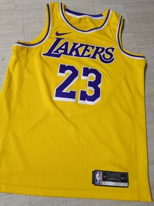 サイズ：M　美品　国内正規品　ナイキ　NIKE　NBA　レブロンジェームス　レイカーズ　ユニフォーム　#23