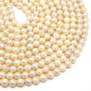 豪華!!◆アコヤ本真珠5連ネックレス◆J 約242.0g 約56.0cm 7.0-7.5mm珠 pearl パール jewelry necklace ジュエリー DD8/DD8