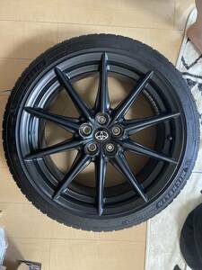 GR86 ZN8 RZ純正ホイール 4本 18/7.5j/5穴/PCD100 MICHELIN PILOT SPORT4 215/40R18　