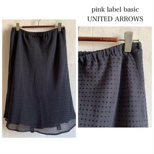 pink label basic ユナイテッドアローズ ミニスカート ドット 夏 KA67