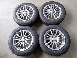 YS14722【送料無料165/70R14】パッソ ヴィッツ アクアなどに ヨコハマ 中古スタッドレス ■14×5.5J 100/4H ET42■1円スタート