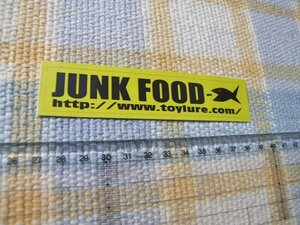 JUNKFOOD ジャンクフード /トイルアー/ステッカー/シール/ ※ ヤフーショッピングストア/レア物商会・健美堂でも大量出品中！