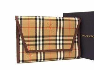 ■新品■未使用■ BURBERRY バーバリー ノバチェック キャンバス×レザー 手帳カバー スケジュール帳 ブラウン系 FA8203