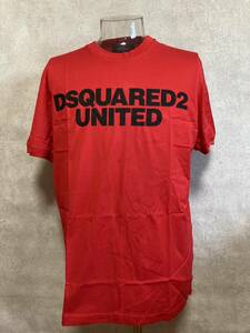 【Y919】DSQUARED2/S22427/半袖Tシャツ/クルーネック/レッド/赤/Ｓ/ネコポス/ゆうパケットポスト可