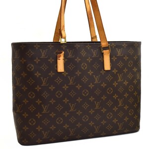 1円 ◇ 中古 LOUIS VUITTON ルイヴィトン トートバッグ ルコ M51155 モノグラム キャンバス ブラウン◇Cmep